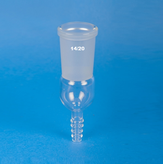 Adapter, tubing, straight, socket, 14/23