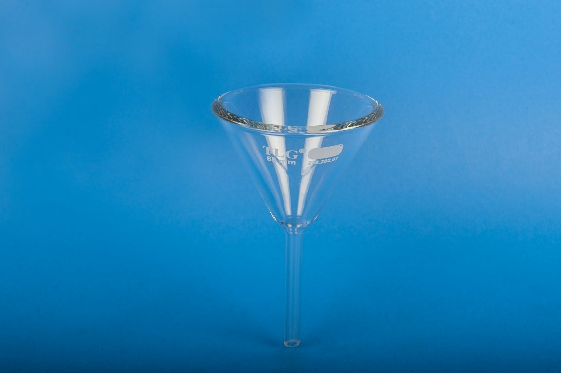 Funnel, short stem, 75 mm