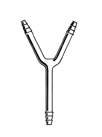 Connecting tube, Y-shaped, 5/16"