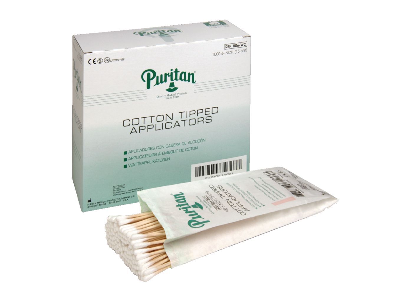 Cotton swabs, 6"
