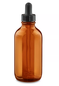 Glass Dropper Bottles, amber, 120 mL, sold individually