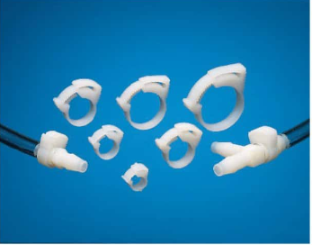 Clamp,nylon reusable, for tubing(0.47 to 0.53 in)