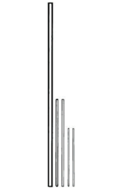 Capillary tubes OPEN BOTH ENDS 1.0 mm OD x 0.4 mm ID x 75 mm, SOLD /TUBES
