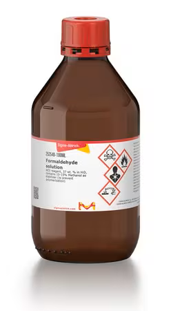 Formaldehyde, 37 wt. in  H2O, contains%, 500 mL, ACS Reagent
